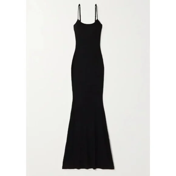 NWT SKIMS CLOUD MAXI ONYX DRESS SZ MEDIUM - Picture 2 of 3